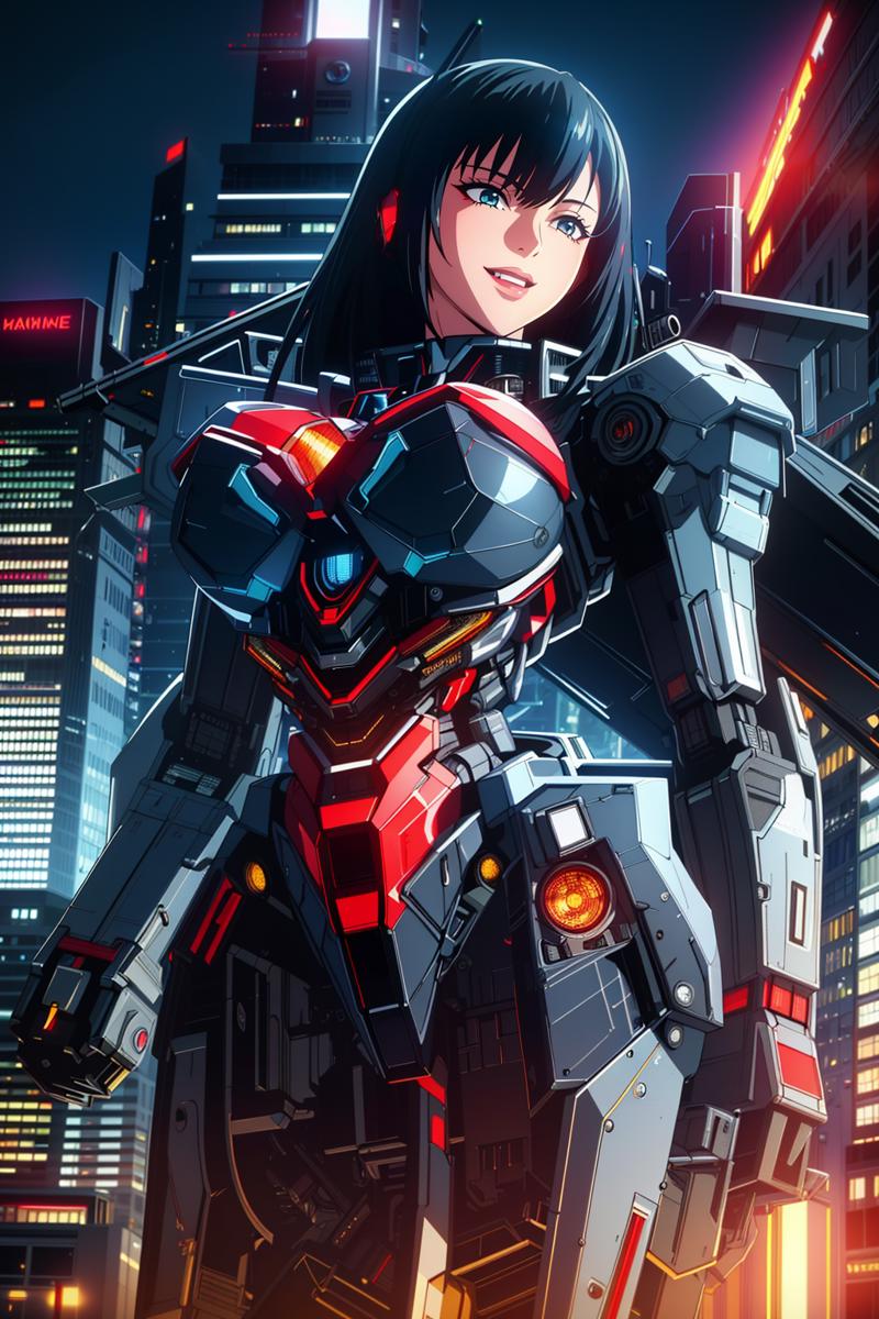 05743-2610800426-((Masterpiece, best quality,edgQuality)),smiling,excited,_edgMecha, a ((giant woman)) in robot suit standing in front of a city.png